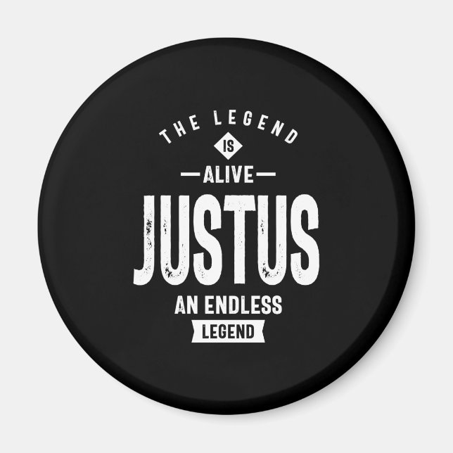 Imán Regalo de cumpleaños con nombre personalizado de J (Frente)