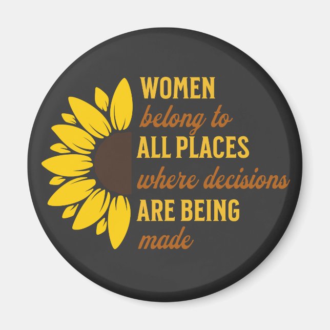 Imán Regalo de cumpleaños de Amigo Keepsake feminista d (Frente)