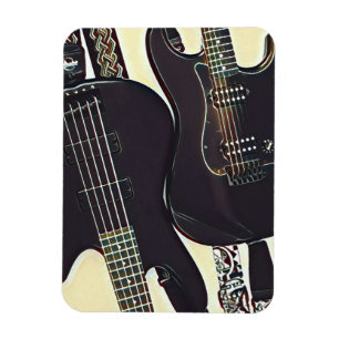 Imán Regalo de cumpleaños de guitarrista vintage