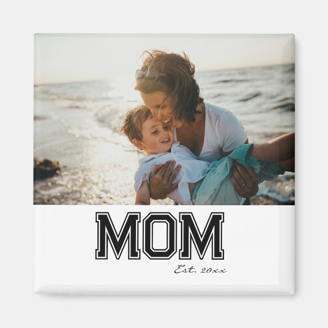 Imán Regalo de cumpleaños de 'mamá' Est Día de la Madre (Frente)