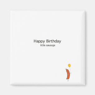 Imán Regalo de cumpleaños, feliz cumpleaños pequeña sal