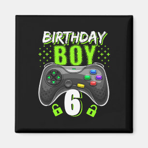 Imán Regalo de cumpleaños número 6 Gif controlador de v