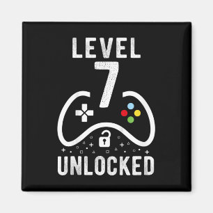 Imán Regalo de cumpleaños número 7 del videojuego desbl