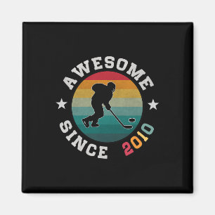 Imán Regalo de cumpleaños para amante del hockey 15 año