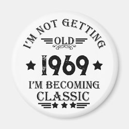 Imán Regalo de cumpleaños vintage personalizado