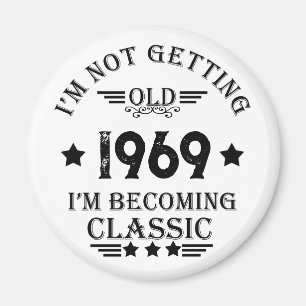 Imán Regalo de cumpleaños vintage personalizado