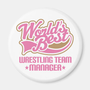 Imán Regalo de Cute Wrestling Team Manager