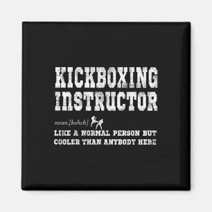Imán Regalo de definición de instructor de kickboxing