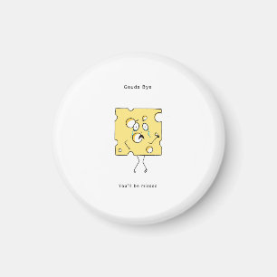 Imán Regalo de despedida, tarjeta de queso Gouda, diver