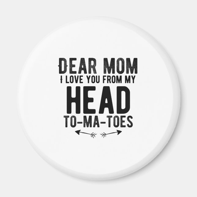 Imán regalo de Día de la Madre divertido para mamá (Frente)