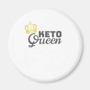 Imán Regalo de dieta baja en carbohidratos Keto Reina m