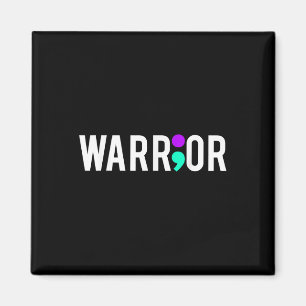 Imán Regalo de diseño de guerrero de la conciencia sobr