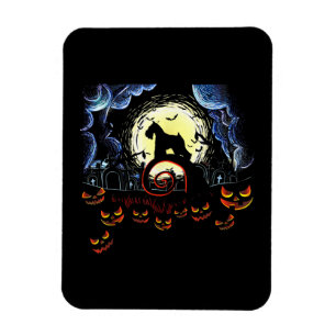 Imán Regalo de disfraces de Halloween de Schnauzer Dog
