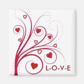 Imán Regalo de el día de San Valentín - Árbol de amor r