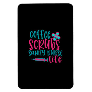 Imán Regalo de enfermera Café Restriega Cordura Vida