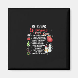 Imán Regalo De Enfermeras 12 Días De Enfermería