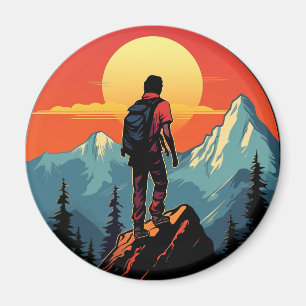 Imán Regalo de escalada en roca retro para escaladores 