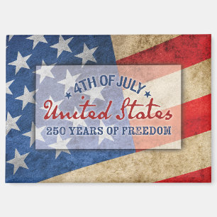 Imán Regalo de Favor de Fiesta del 4 de Julio USA Anive