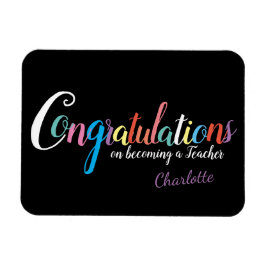 Imán Regalo de felicitaciones por graduación de profeso