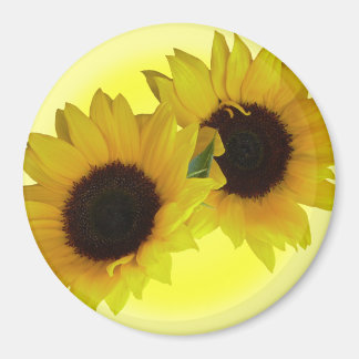 Imán Regalo de Flor Alegre De La Nevera De Giro