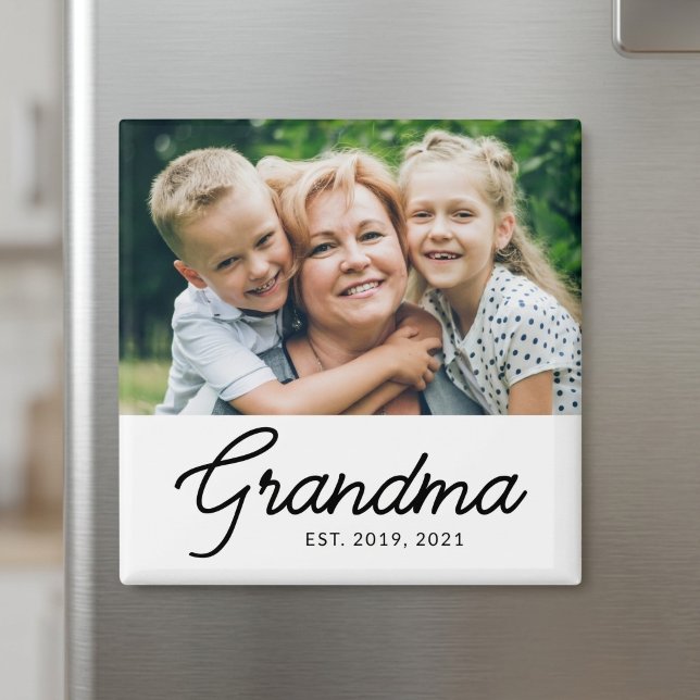 Imán Regalo de Foto de Abuela Establecida (Subido por el creador)