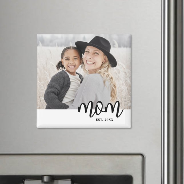 Imán Regalo de foto de mamá (Mom Established Photo Gift magnet)