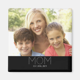 Imán Regalo de Foto de Mamá Establecida en Iman