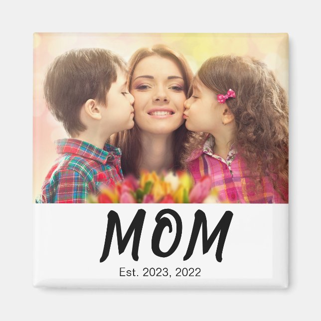 Imán Regalo de Foto Establecido para Mamá (Frente)
