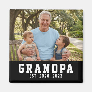 Imán Regalo de foto establecido por el abuelo