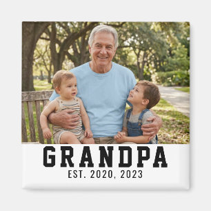 Imán Regalo de foto establecido por el abuelo