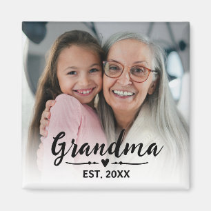 Imán Regalo de foto establecido por la abuela 