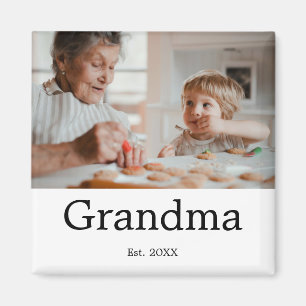 Imán Regalo de Foto Establecido por la Abuela