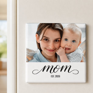 Imán Regalo de foto establecido por mamá