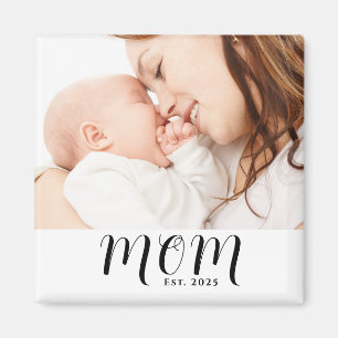Imán Regalo de foto establecido por mamá