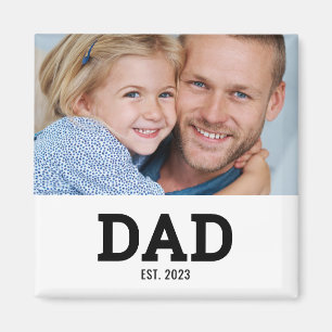Imán Regalo de foto establecido por papá