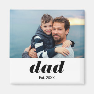 Imán Regalo de Foto Establecido por Papá