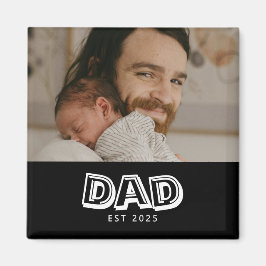 Imán Regalo de foto establecido por papá