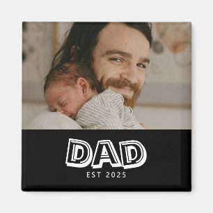 Imán Regalo de foto establecido por papá