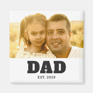 Imán Regalo de foto establecido por papá