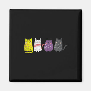Imán Regalo de gato animal lindo No Orgullo binario No