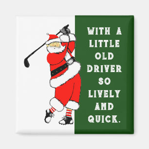 Imán Regalo de golf para relleno de calcetín de Navidad
