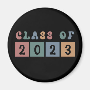 Imán Regalo de graduación de la Escuela de Retro de 202