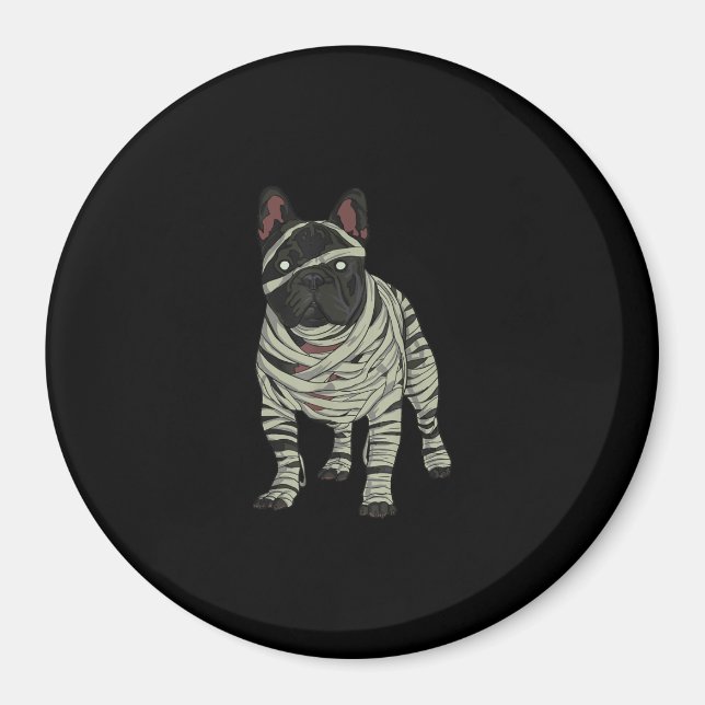 Imán Regalo de Halloween para perros Bulldoges francese (Frente)