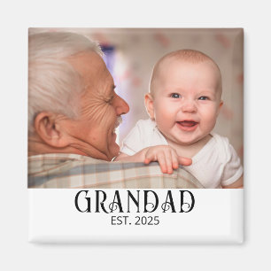 Imán Regalo de Iman de Foto Establecido de Abuelo