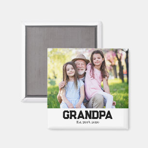 Imán Regalo de Iman Establecido por el Abuelo con Foto