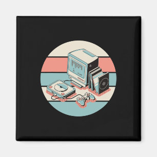Imán Regalo de juegos de máquinas recreativas retro vin