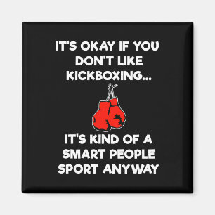 Imán Regalo de Kickboxing - Kickboxer Inteligente Diver