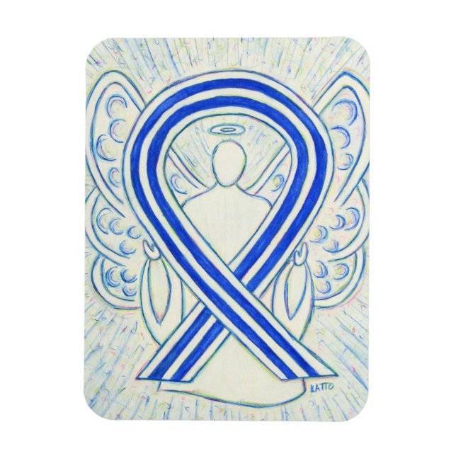 Imán Regalo de la cinta de sensibilización de ALS Angel (Vertical)