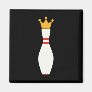 Imán Regalo de la Liga de Bowling de Camisas Kingpin T
