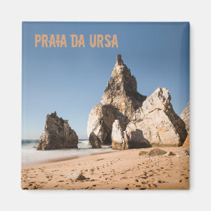 Imán Regalo de la playa Praia da Ursa en Portugal
